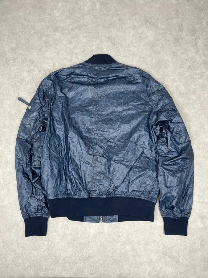 SS2015 Our Legacy Navy Tie Dye Bomber Jacket - Image 5