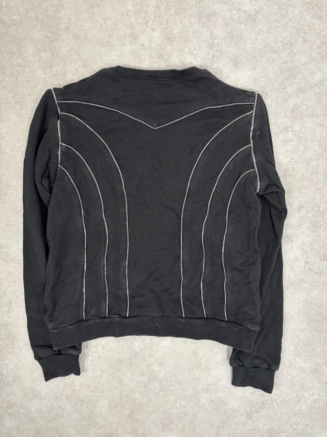 SS2015 Saint Laurent Black Multi Zip Sweater - Image 7