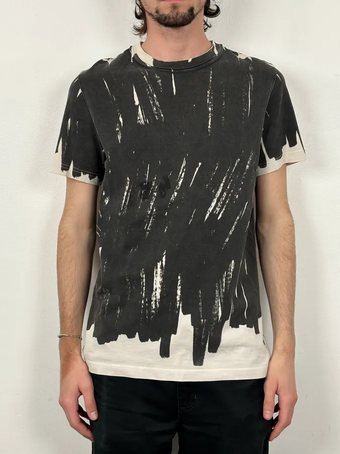 SS2016 Balenciaga Black Paint Splatter T-Shirt - Image 2