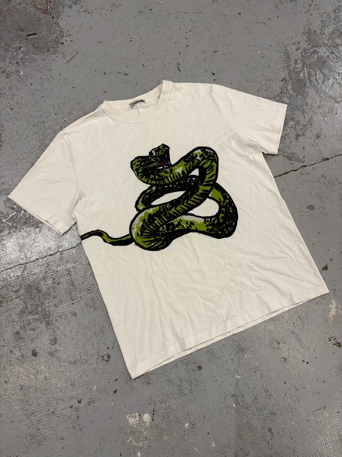 SS2016 Balenciaga White Snake T-Shirt - Image 4