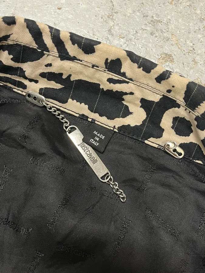 SS2016 Cavalli Black & White Splash Hallucination Jacket - Image 10