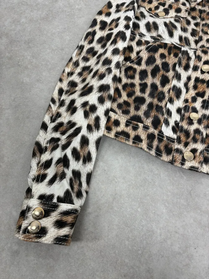 SS2016 Cavalli Leopard Print Jacket - Image 8