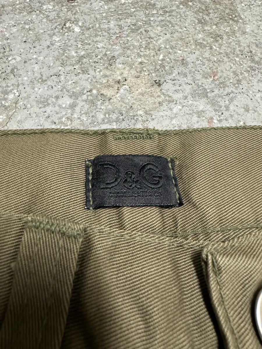 SS2016 Dolce & Gabbana Olive Cargo Zip Detachable Pants - Image 11