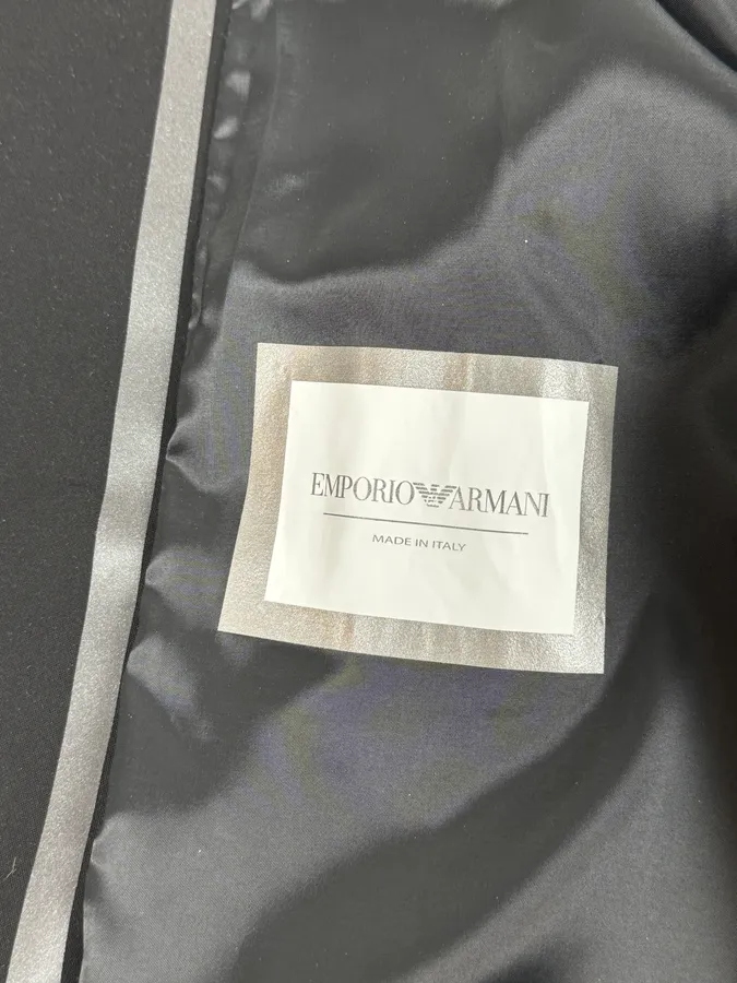 SS2016 Emporio Armani Black Minimalist Biker Jacket - Image 12
