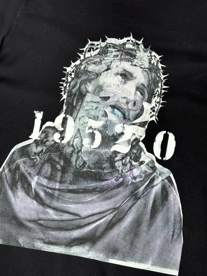 SS2016 Givenchy Black Jesus T-Shirt by Riccardo Tisci - Image 7