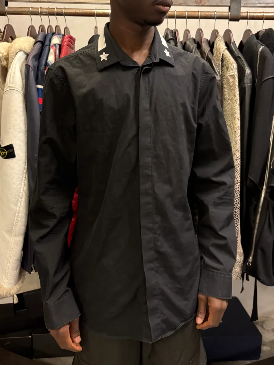 SS2016 Givenchy Black Star Shirt by Riccardo Tisci