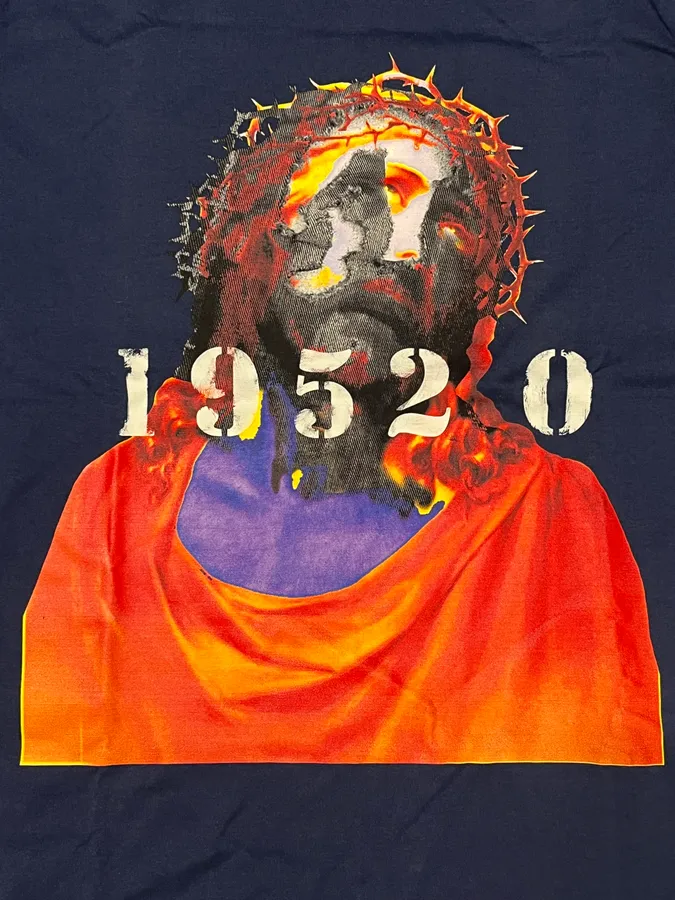 SS2016 Givenchy Navy Jesus T-Shirt by Riccardo Tisci - Image 4