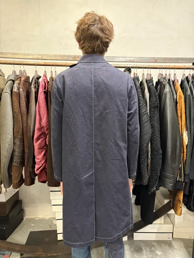SS2016 Givenchy Navy Trench Long Jacket - Image 4
