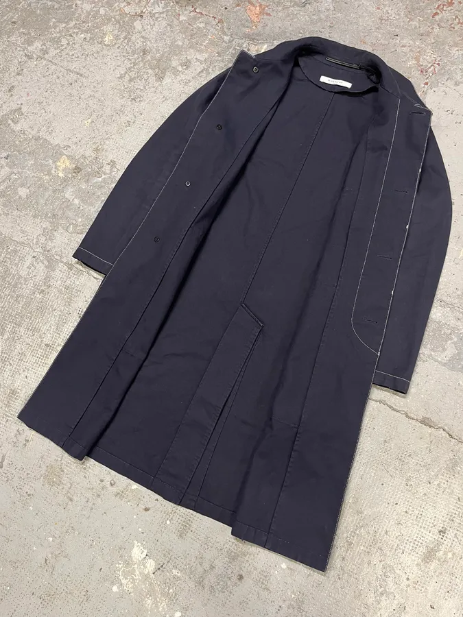 SS2016 Givenchy Navy Trench Long Jacket - Image 6