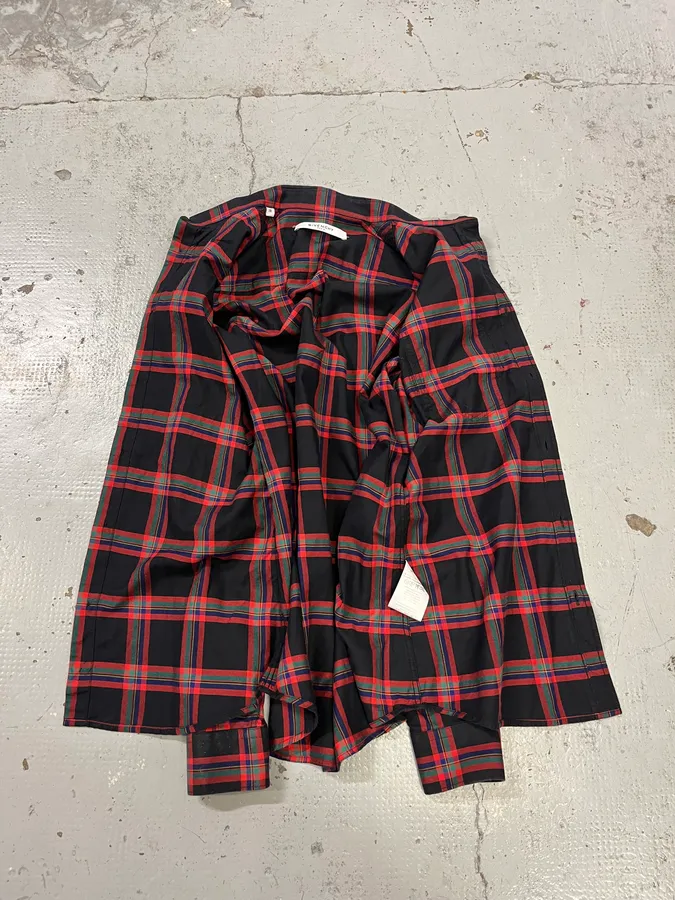 SS2016 Givenchy Star Leather Patch Tartan Shirt by Riccardo Tisci - Image 8
