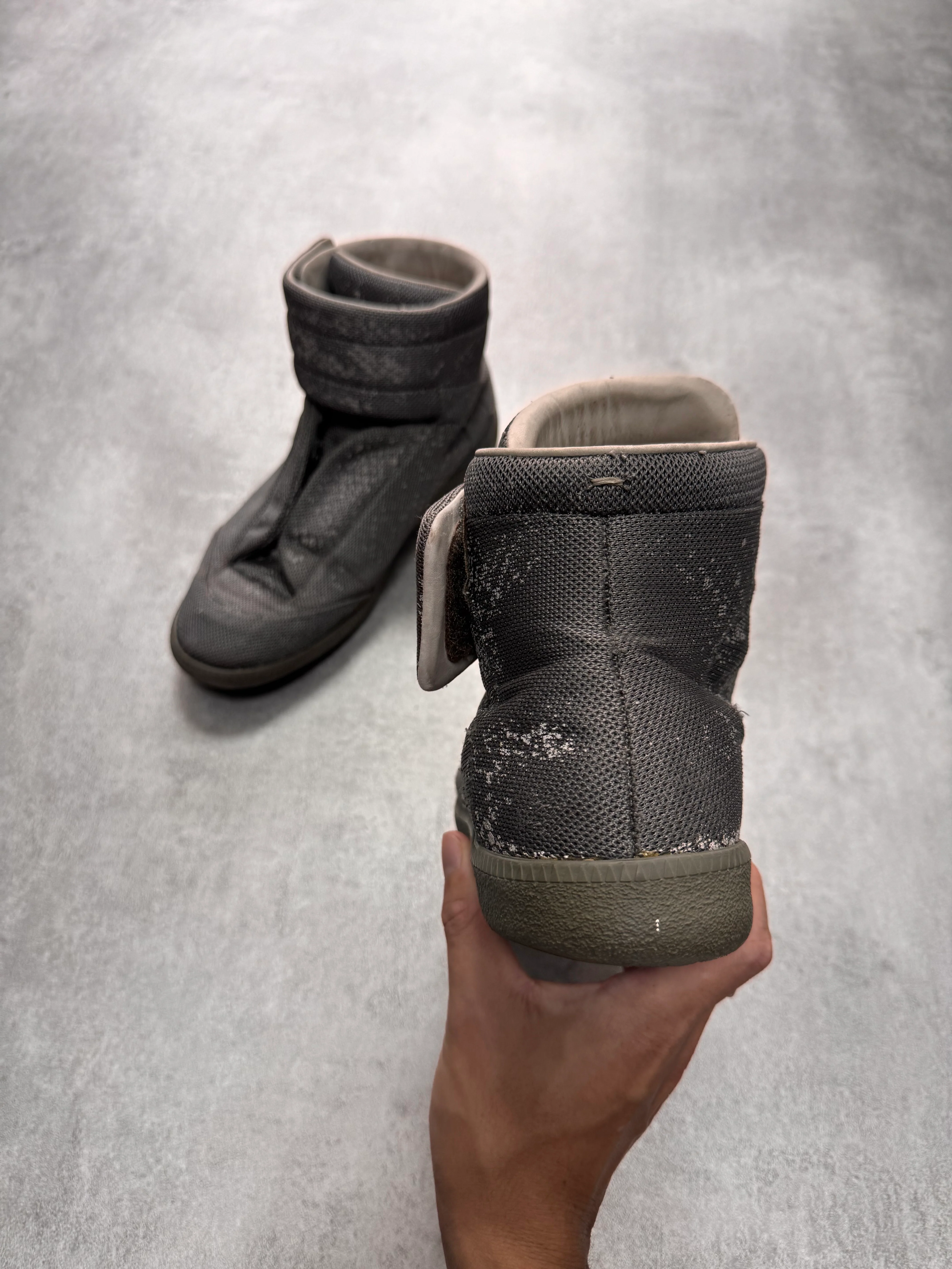 SS2016 Maison Margiela Future High Snake Printed Sneakers - Image 3
