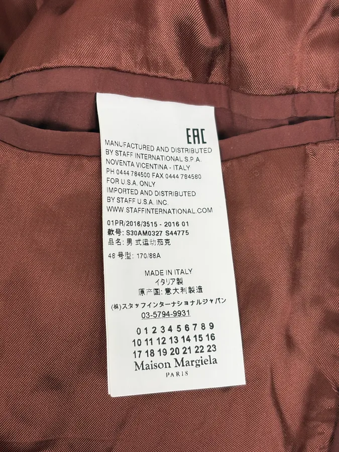 SS2016 Maison Margiela Rouille Nylon Studded Bomber Jacket - Image 11