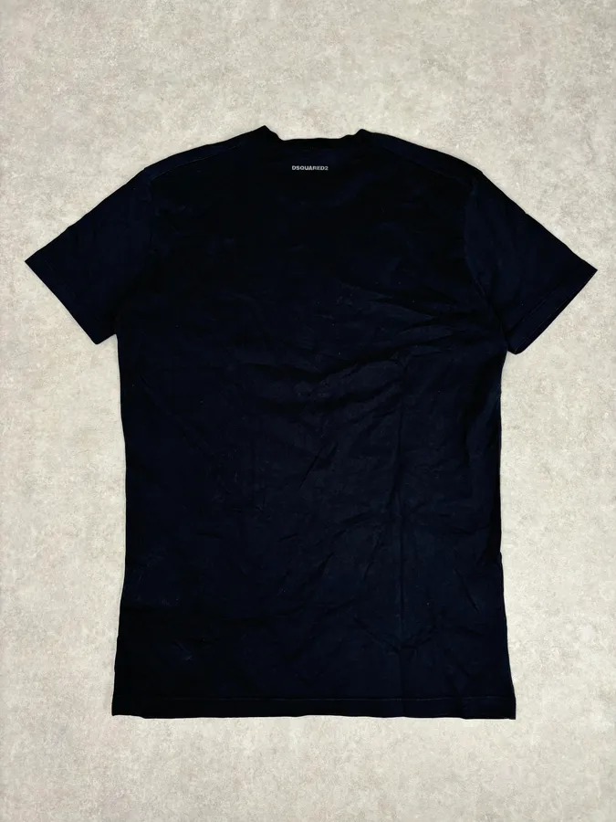 SS2017 Dsquared2 Black Safety Pin Print T-Shirt - Image 5