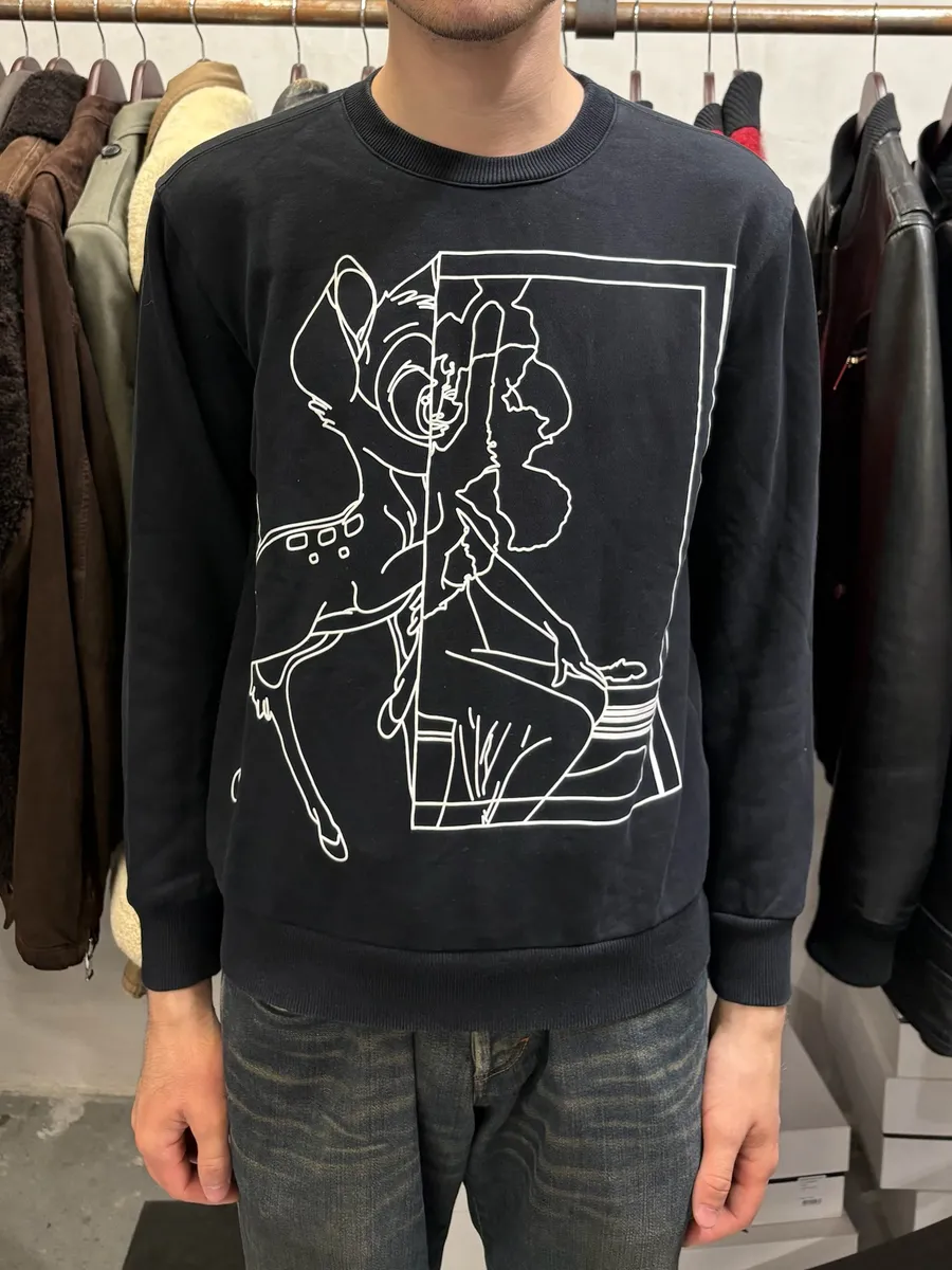 SS2017 Givenchy Black Bambi Sweater by Riccardo Tisci - Image 2
