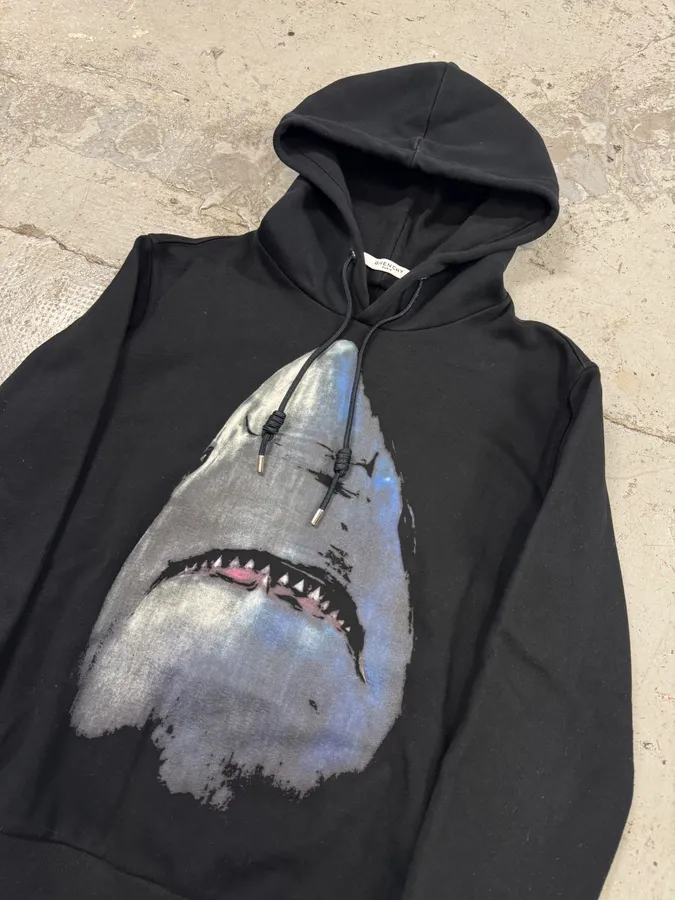 SS2017 Givenchy Black Shark Hoodie by Riccardo Tisci - Image 3