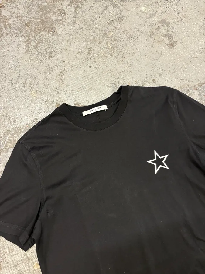 SS2017 Givenchy Black Star T-Shirt by Riccardo Tisci - Image 5