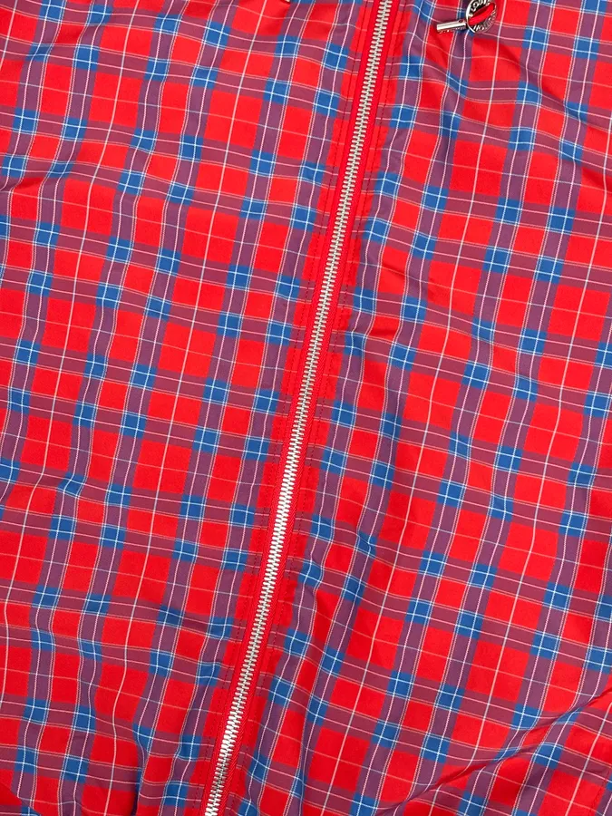 SS2017 Louis Vuitton Red Tartan Hooded Windbreaker Jacket by Kim Jones - Image 9