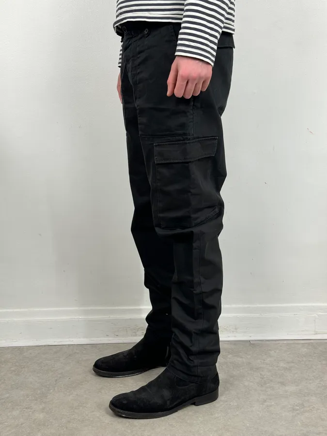 SS2017 Maison Margiela Black Cargo Minimalist Pants - Image 3