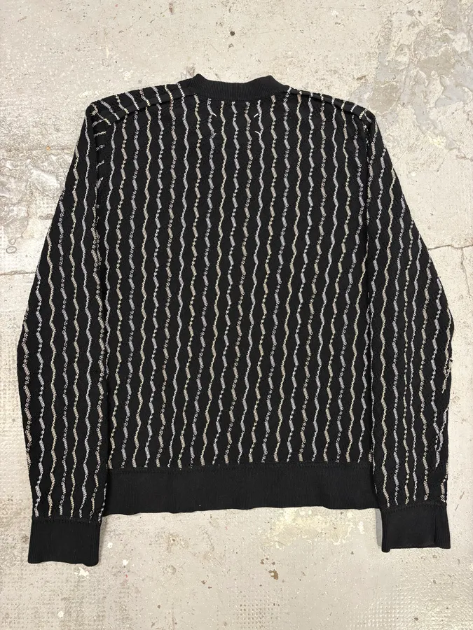 SS2017 Maison Margiela Black Striped Knit Sweater - Image 6