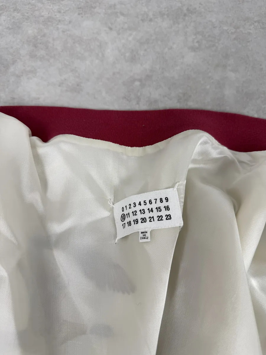 SS2017 Maison Margiela White Nature Fox Silk Bomber Jacket - Image 15