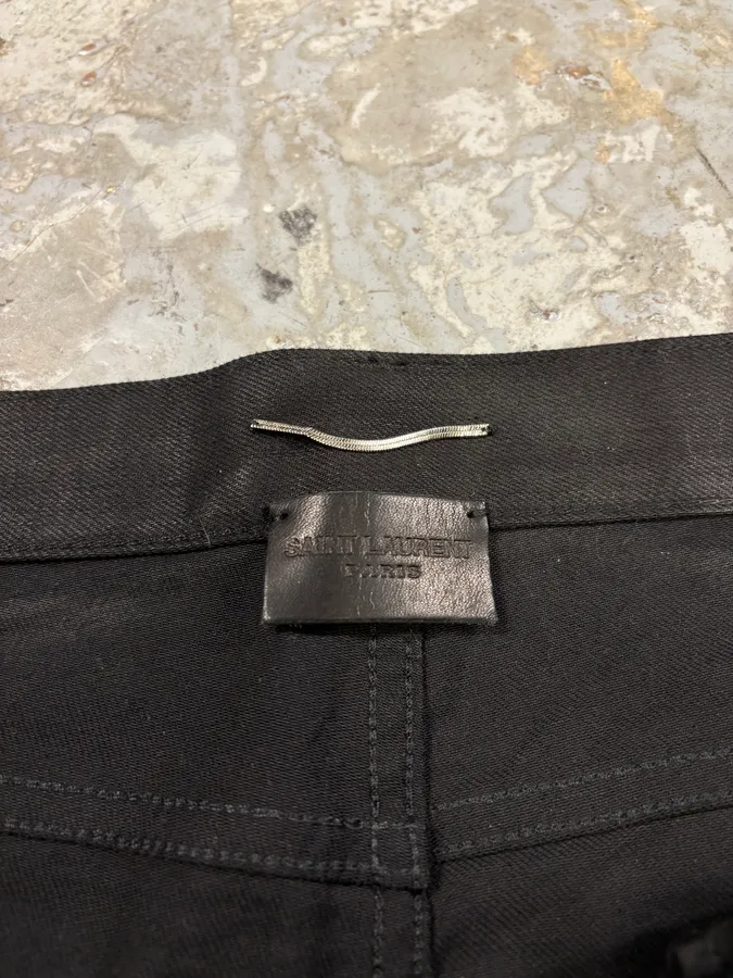 SS2017 Saint Laurent Black Dark Obscure Slim Jeans - Image 11