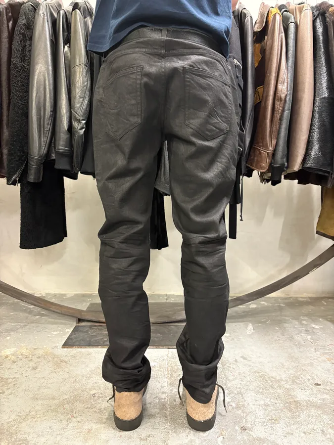 SS2017 Saint Laurent Black Dark Obscure Slim Jeans - Image 4