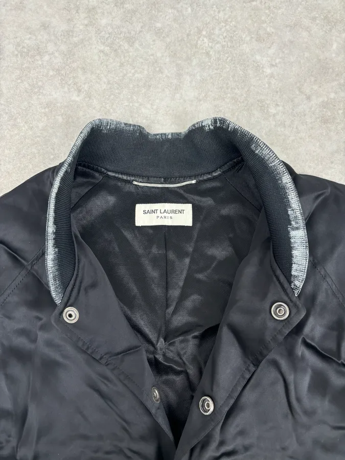 SS2017 Saint Laurent Moonrise Black Bomber Jacket - Image 7