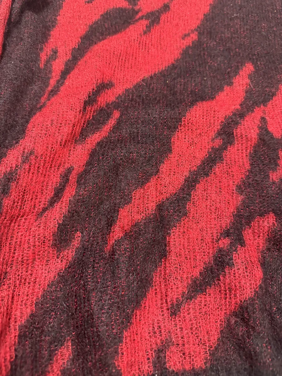 SS2017 Saint Laurent Red Flame Mohair Knitwear Sweater - Image 10