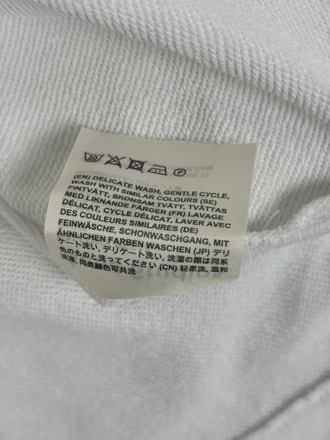 SS2018 Acne Studios White Cozy Crewneck Sweater - Image 10
