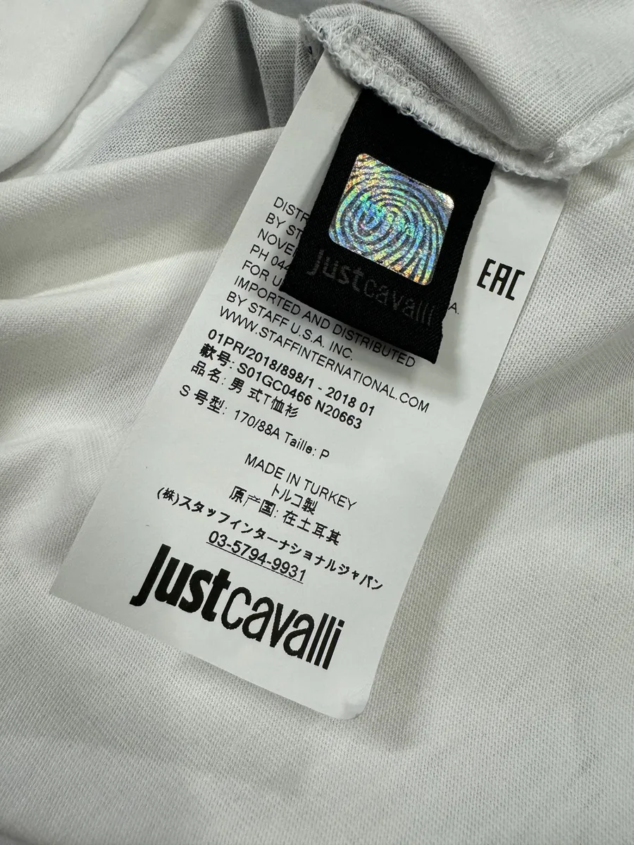 SS2018 Cavalli Asian Monsters Battle White T-Shirt - Image 8