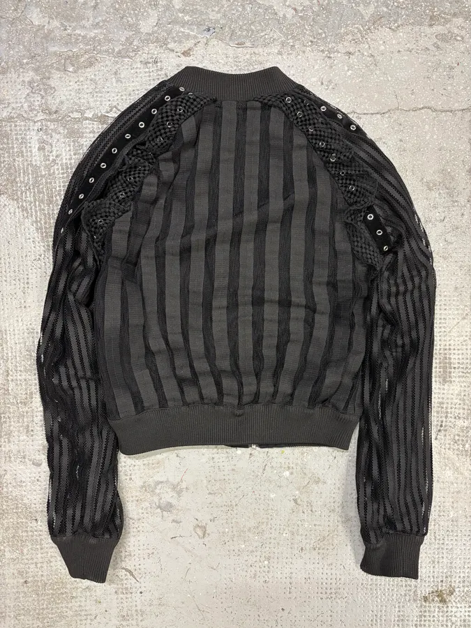 SS2018 Cavalli Eyeled Black Cropped Jacket - Image 6