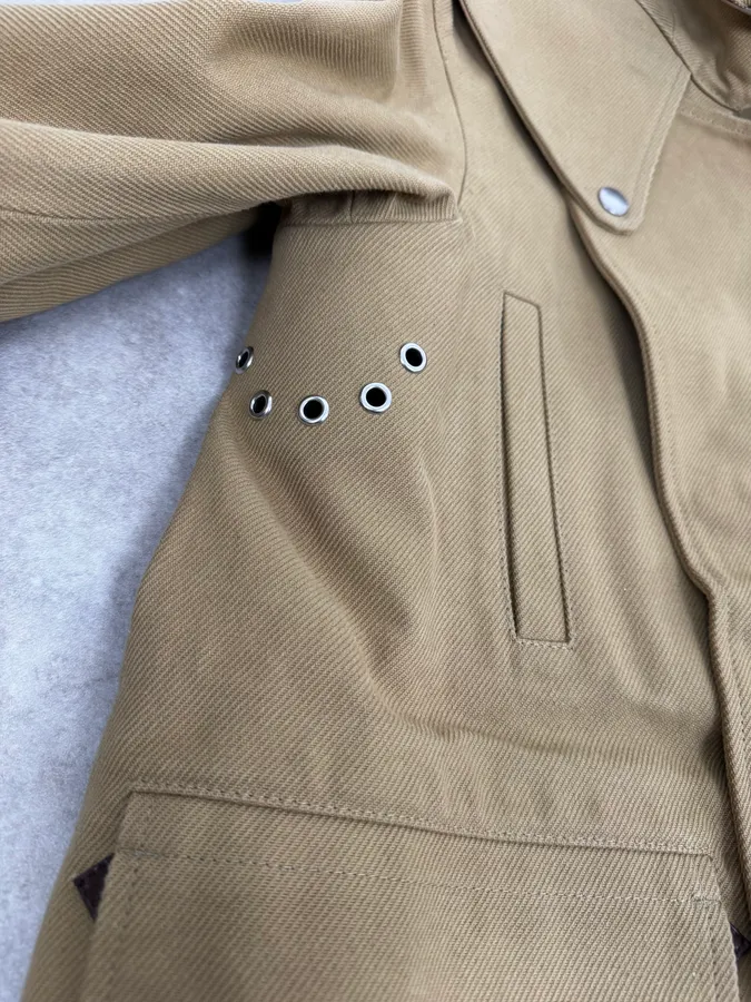 SS2018 Maison Margiela Camel Cargo Canva Trench Coat - Image 11
