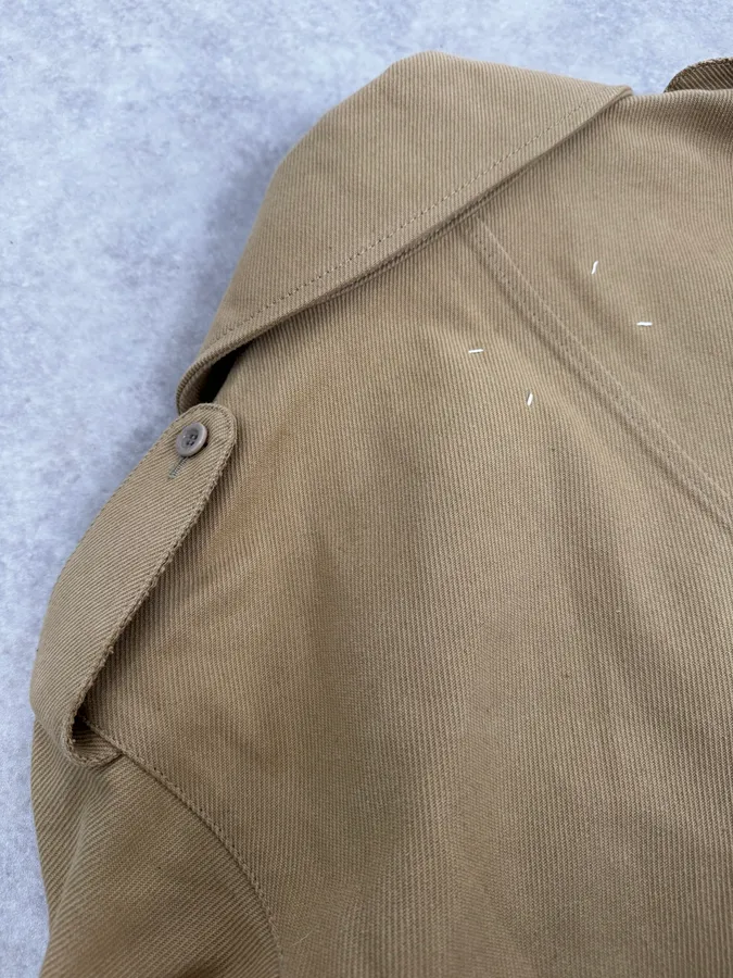 SS2018 Maison Margiela Camel Cargo Canva Trench Coat - Image 12