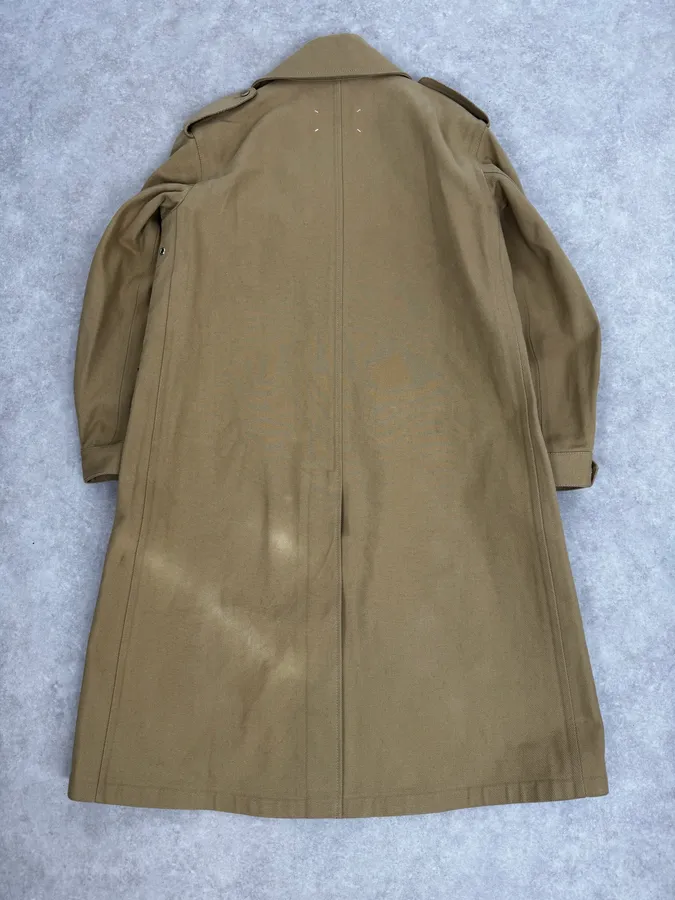 SS2018 Maison Margiela Camel Cargo Canva Trench Coat - Image 2