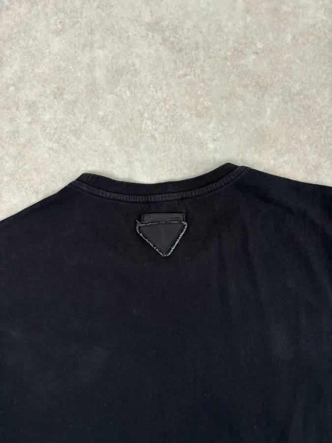 SS2018 Prada Black James Jean Laser Monkey Graphic T-Shirt - Image 6
