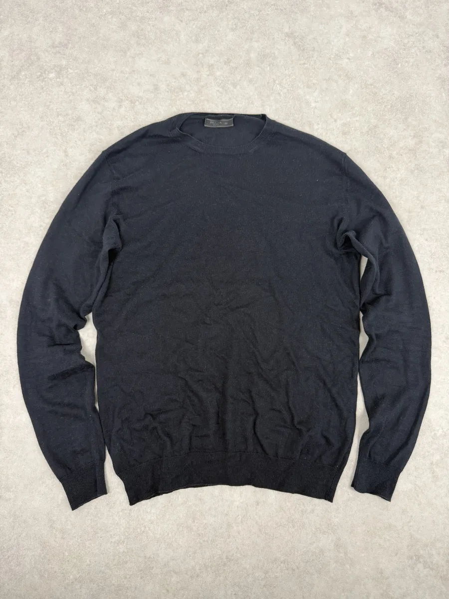 SS2018 Prada Navy Wool Sweater
