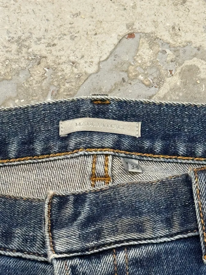 SS2019 Dior Blue Slim Distressed Denim Jeans - Image 8