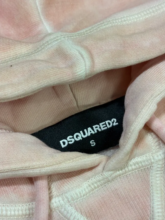 SS2019 Dsquared2 Faded Pink Vicious Bros Graphic Hoodie - Image 7