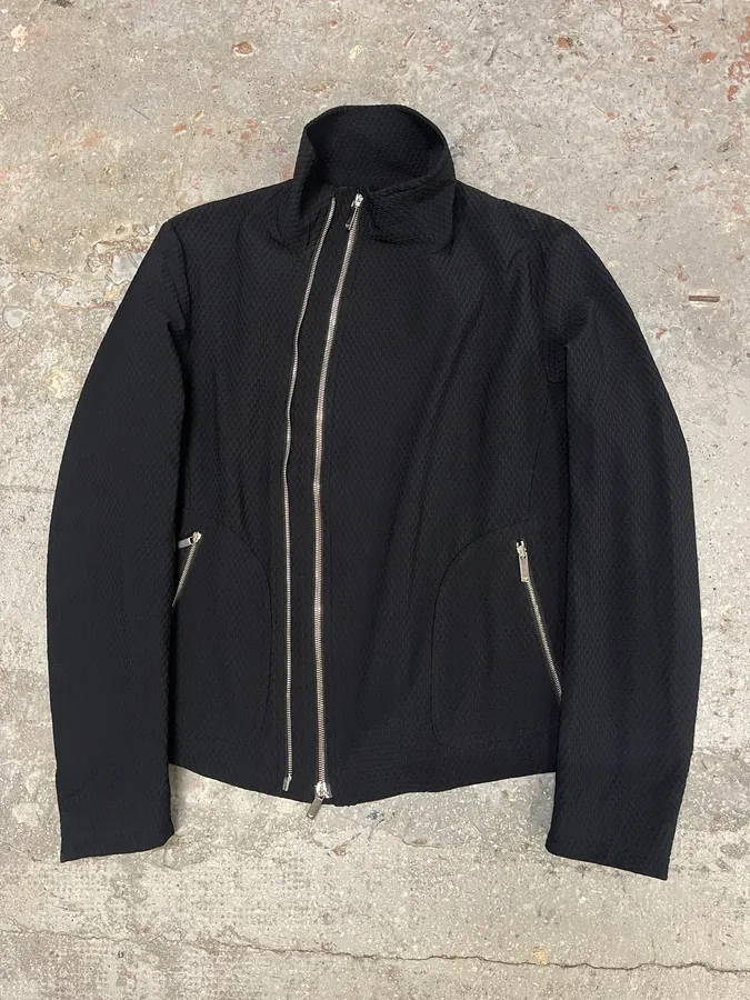 SS2019 Emporio Armani Asymmetrical Black Jacket - Image 8