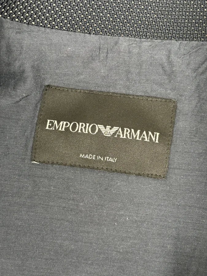 SS2019 Emporio Armani Blue Wavy Light Abstract Jacket - Image 8