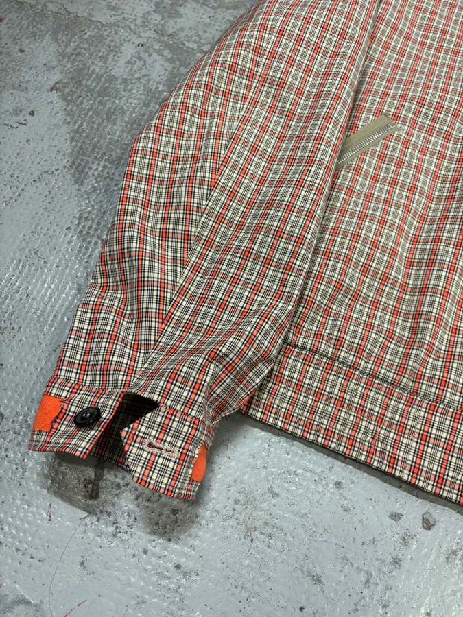 SS2019 Maison Margiela Red Plaid Harrington Light Jacket - Image 8