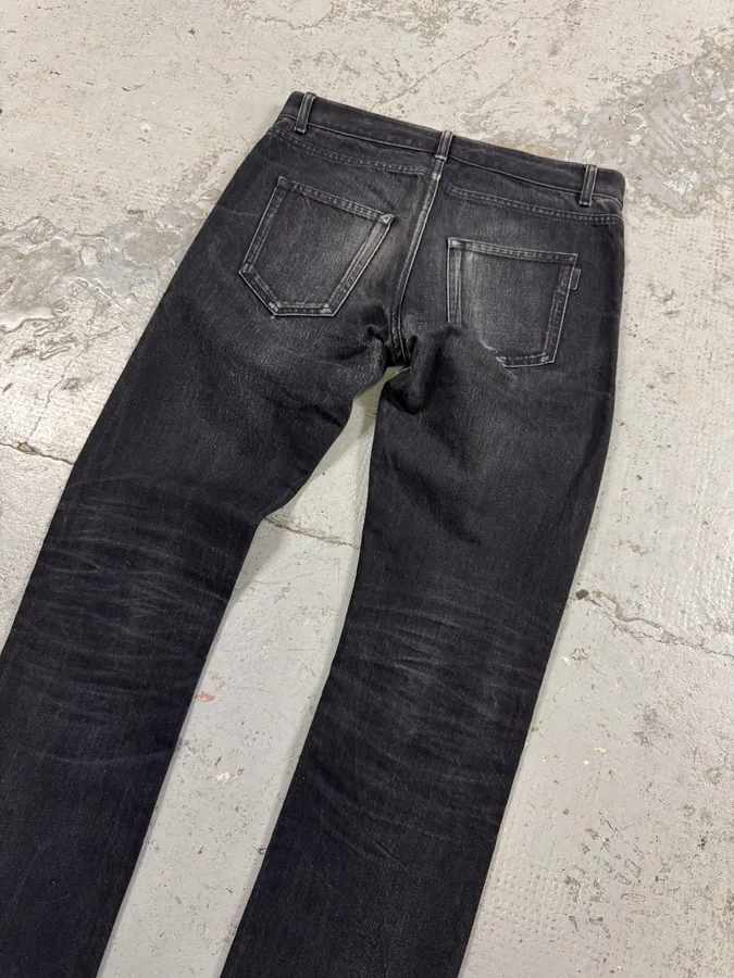 SS2019 Saint Laurent Dark Grey Slim Denim Jeans - Image 8