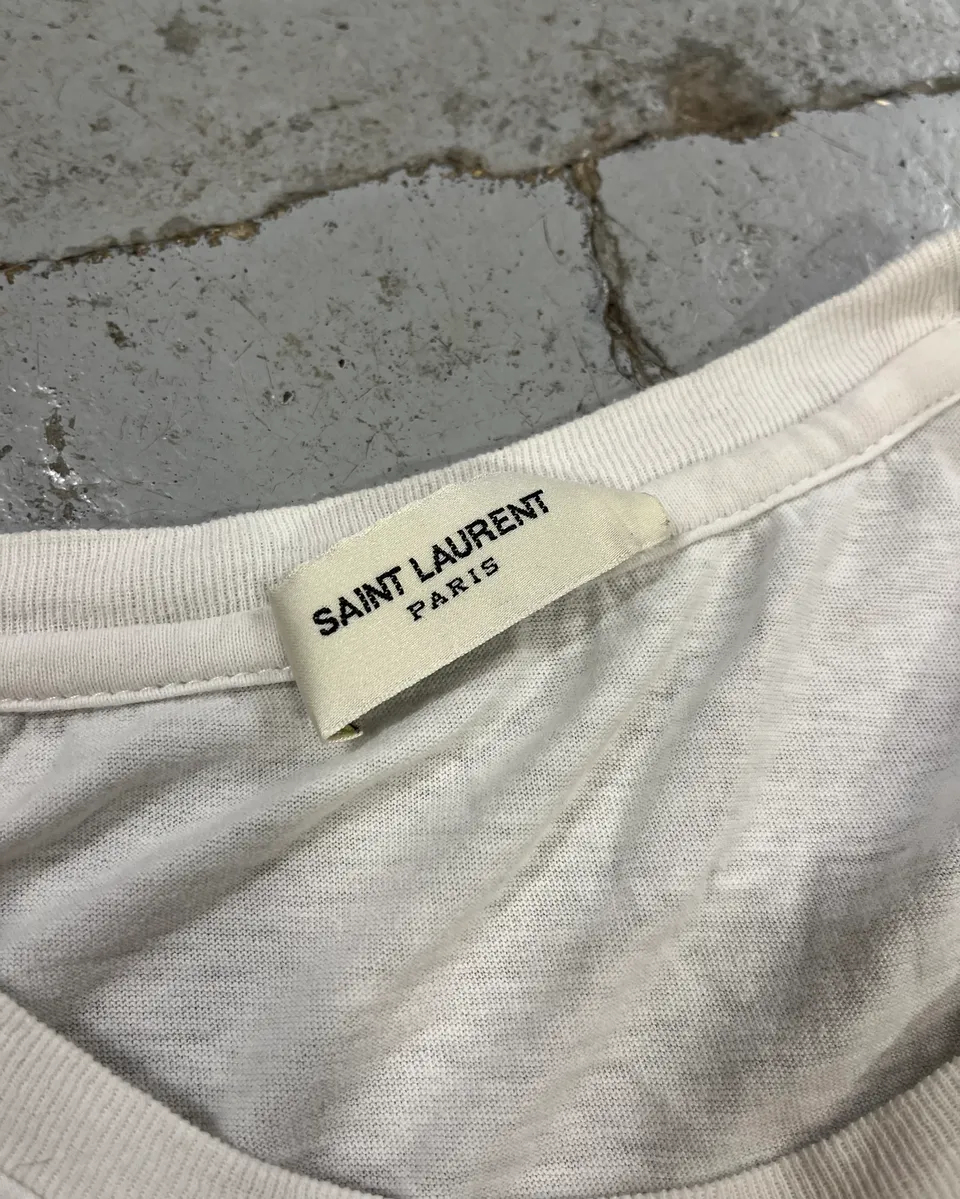 SS2019 Saint Laurent White Far West Cactus T-Shirt - Image 10