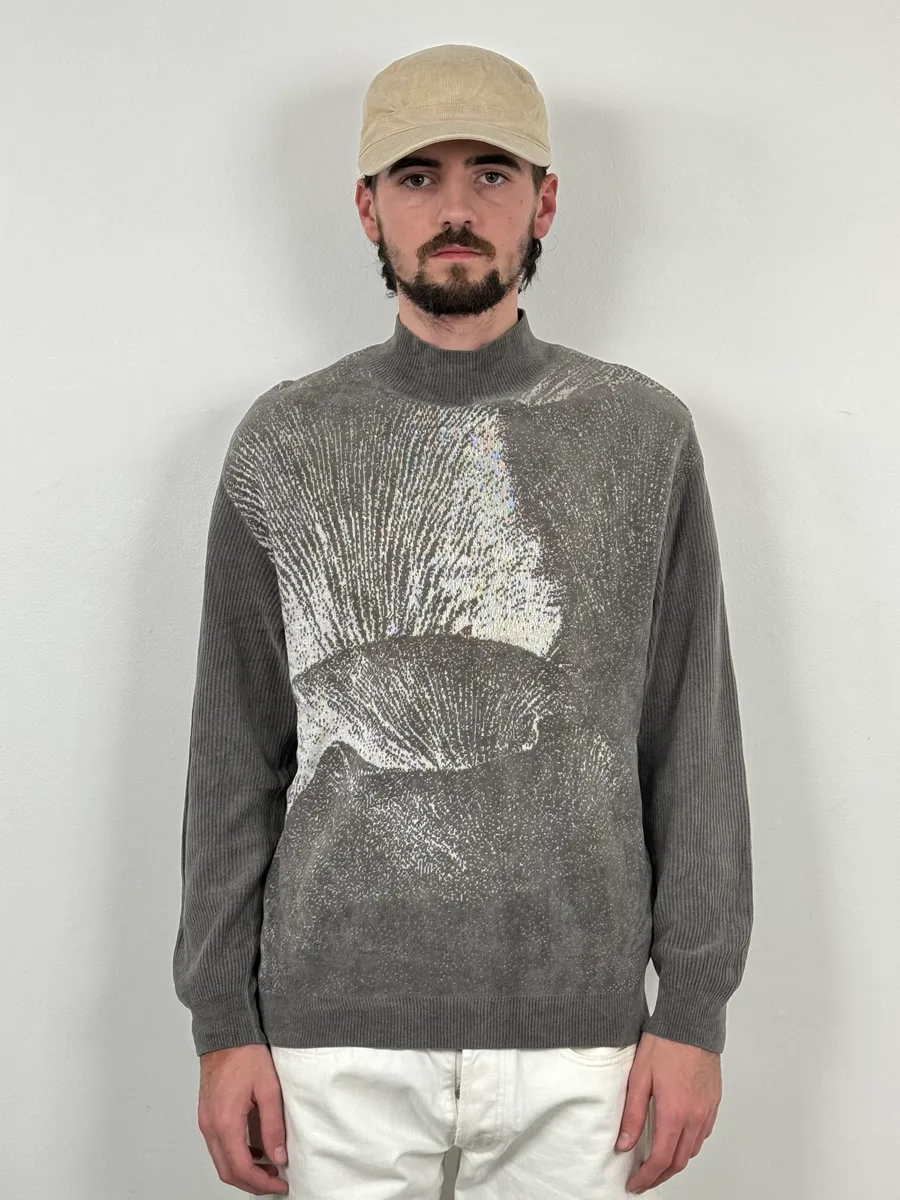 SS2020 Emporio Armani Grey Contemporary Turtleneck - Image 2