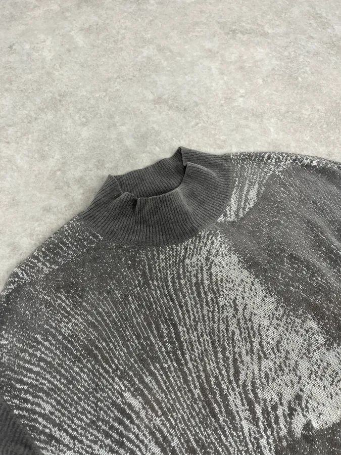 SS2020 Emporio Armani Grey Contemporary Turtleneck - Image 5