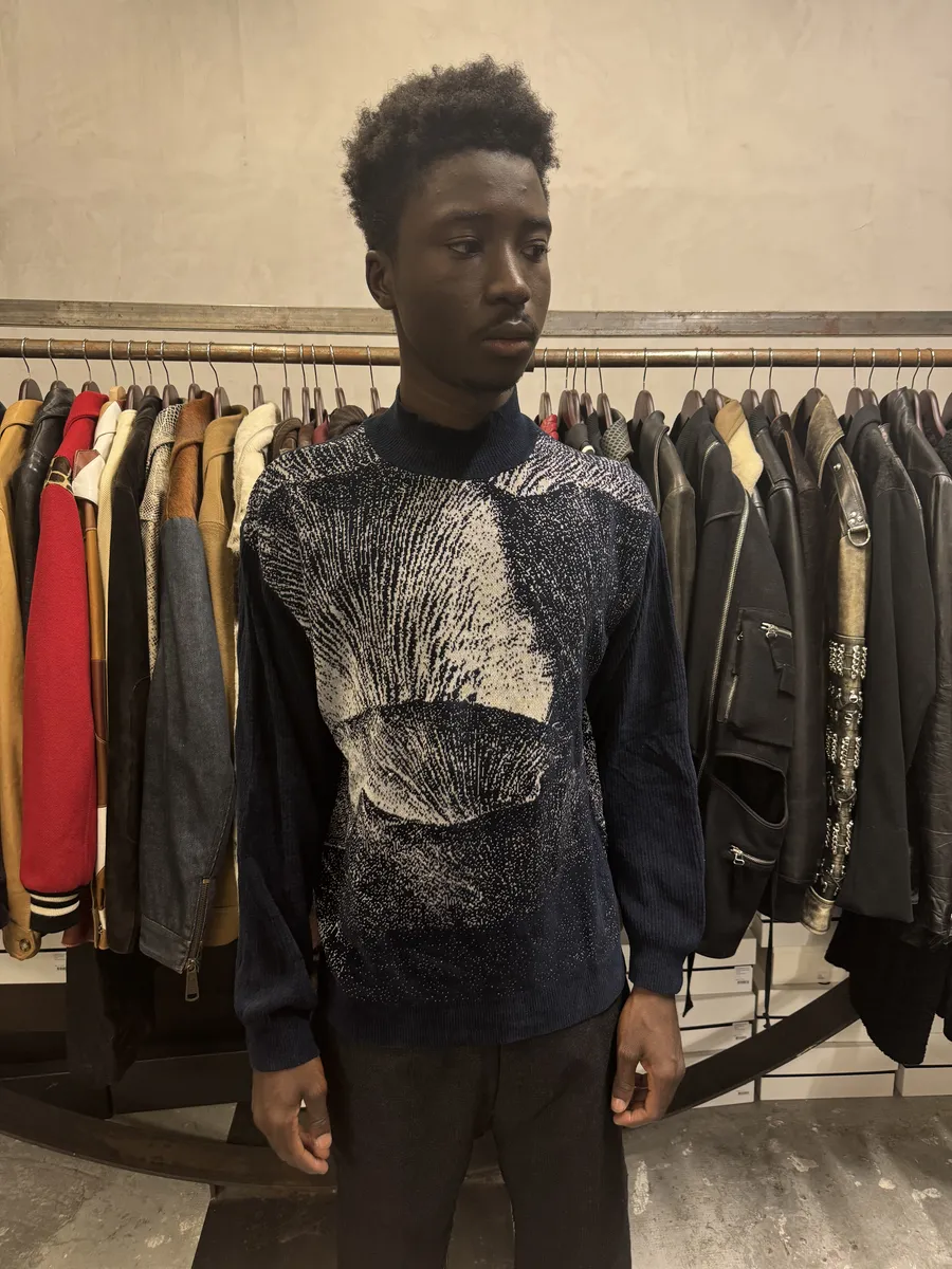 SS2020 Emporio Armani Navy Contemporary Turtleneck - Image 2