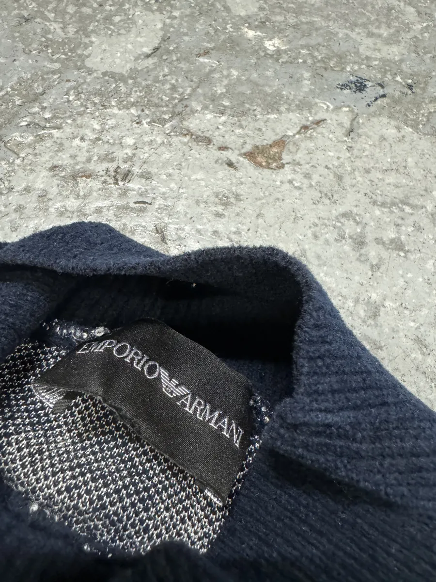 SS2020 Emporio Armani Navy Contemporary Turtleneck - Image 6