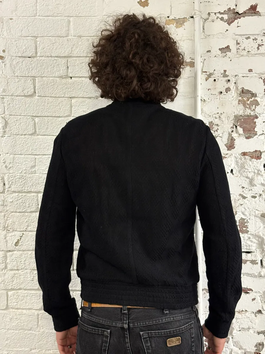 SS2020 Emporio Armani Relief Black Jacket - Image 3