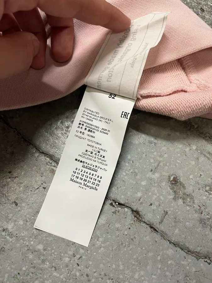 SS2020 Maison Margiela Stereotype Pink Signature Hoodie - Image 14
