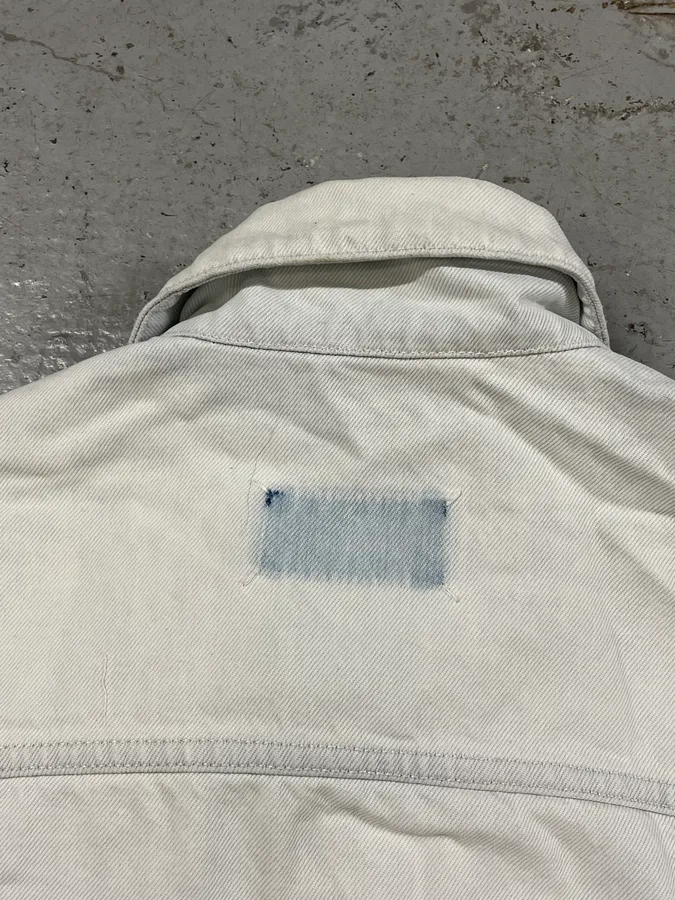 SS2020 Maison Margiela Stonewashed White Denim Jacket - Image 9